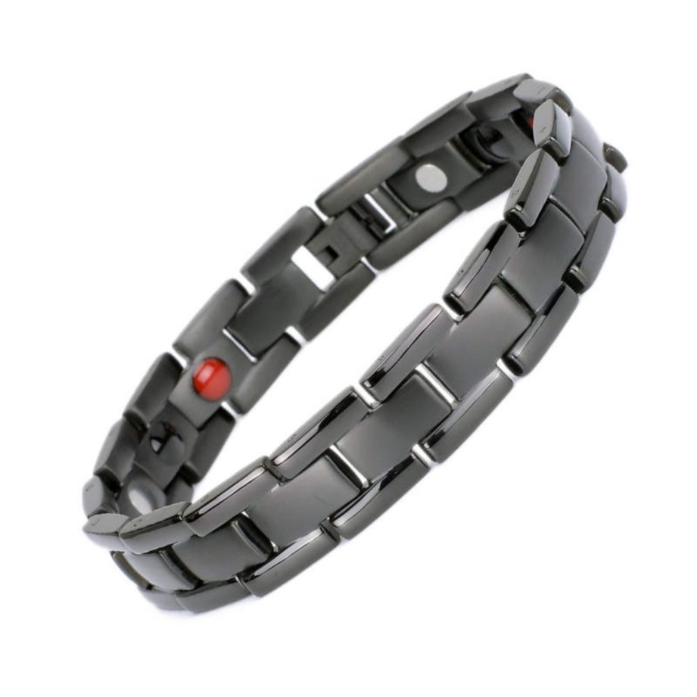2/$35 💗 Energy Bracelet Stainless Steel Titanium Tungsten Black